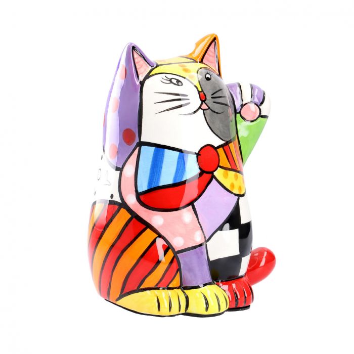 Bunte Katze Figur Nanu Nana